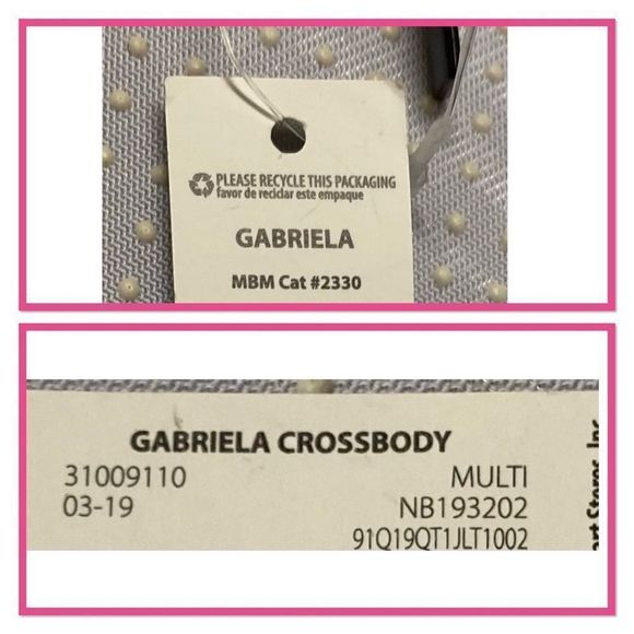 No Boundaries Pink and Yellow Gabriella Crossbody Bag - Picture 7 of 7